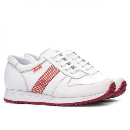 Damen-Sportschuhe 679 weiß+rot