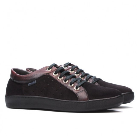 Herrenschuhe casual/sport 841 bordeaux kombiniert