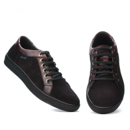 Herrenschuhe casual/sport 841 bordeaux kombiniert