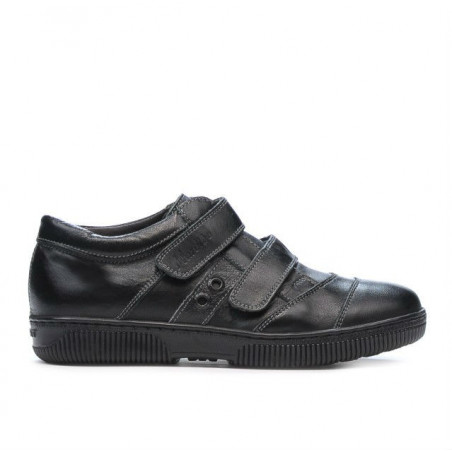 Kinderschuhe 134-1 schwarz+grau