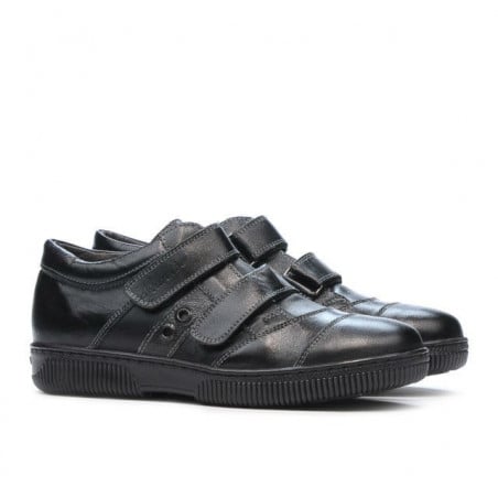Kinderschuhe 134-1 schwarz+grau
