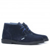 Damenstiefel 7100-1 Indigo Veloursleder