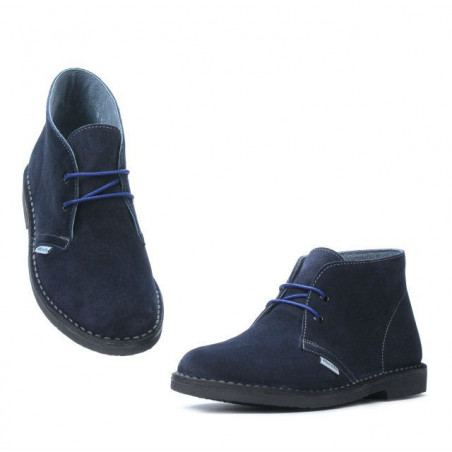 Damenstiefel 7100-1 Indigo Veloursleder