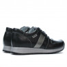 Damen-Sportschuhe 679 schwarz+silber