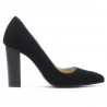 Elegante Damenschuhe 1261 schwarz Antilopenleder