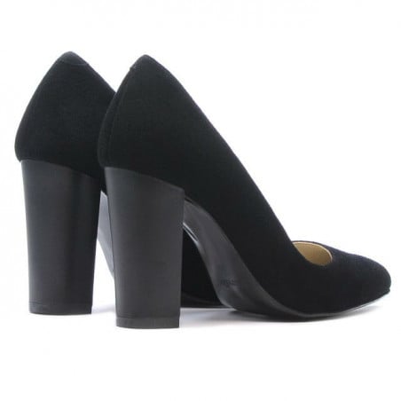 Elegante Damenschuhe 1261 schwarz Antilopenleder
