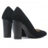 Elegante Damenschuhe 1261 schwarz Antilopenleder