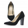 Elegante Damenschuhe 1261 schwarz Antilopenleder