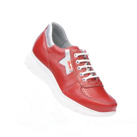 Damen Sportschuhe 680 rot kombiniert