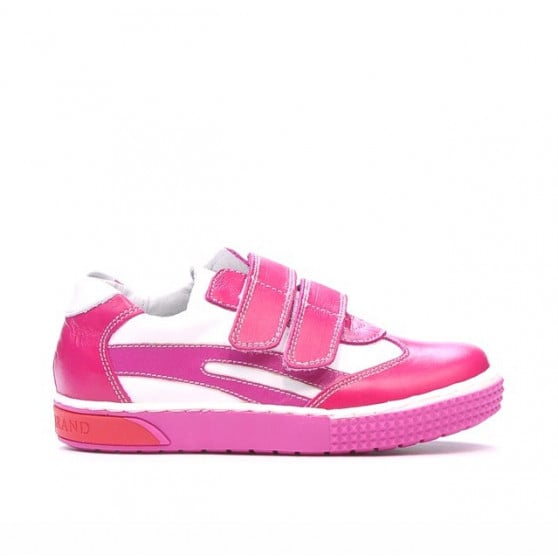 Kleinkinderschuhe 16-1c rosa+weiß Kleinkinderschuhe 16-1c rosa+weiß