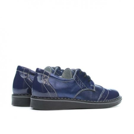 Kleinkinderschuhe 60c Lack Indigo kombiniert