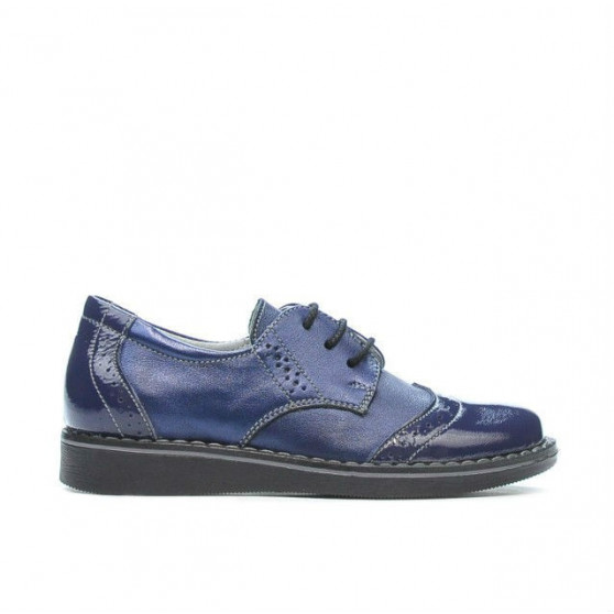 Kleinkinderschuhe 60c Lack Indigo kombiniert Kleinkinderschuhe 60c Lack Indigo kombiniert