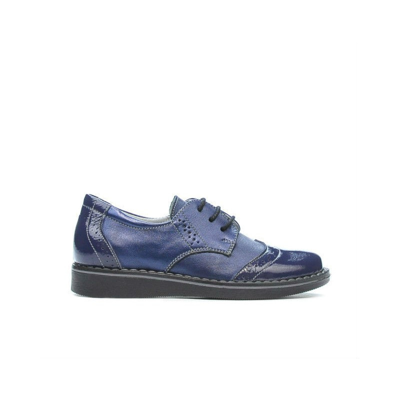 Kleinkinderschuhe 60c Lack Indigo kombiniert