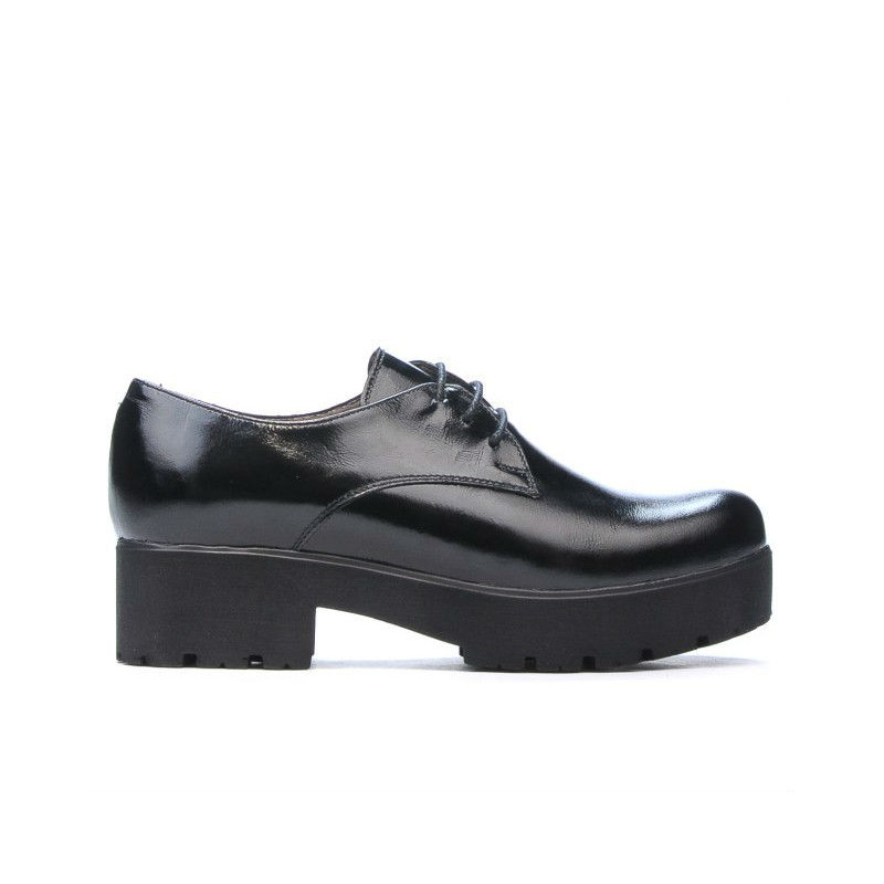 Damen-Casual-Schuhe 660 Lack Schwarz01