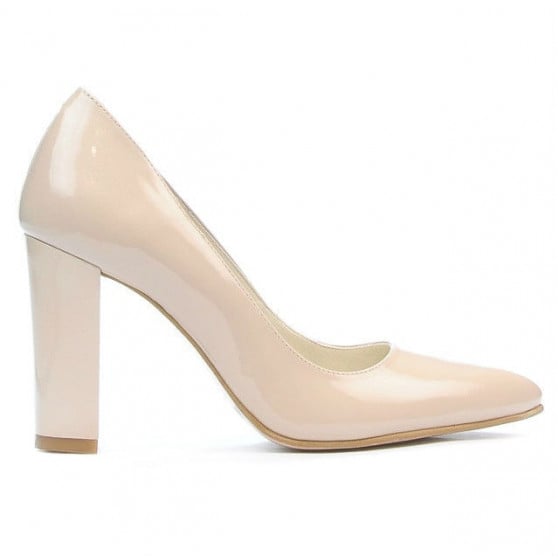 Elegante Damenschuhe 1261 Lack Beige Perlmutt Elegante Damenschuhe 1261 Lack Beige Perlmutt