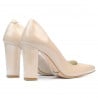 Elegante Damenschuhe 1261 Lack Beige Perlmutt