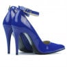 Damen elegante Schuhe 1247 Lack Blau