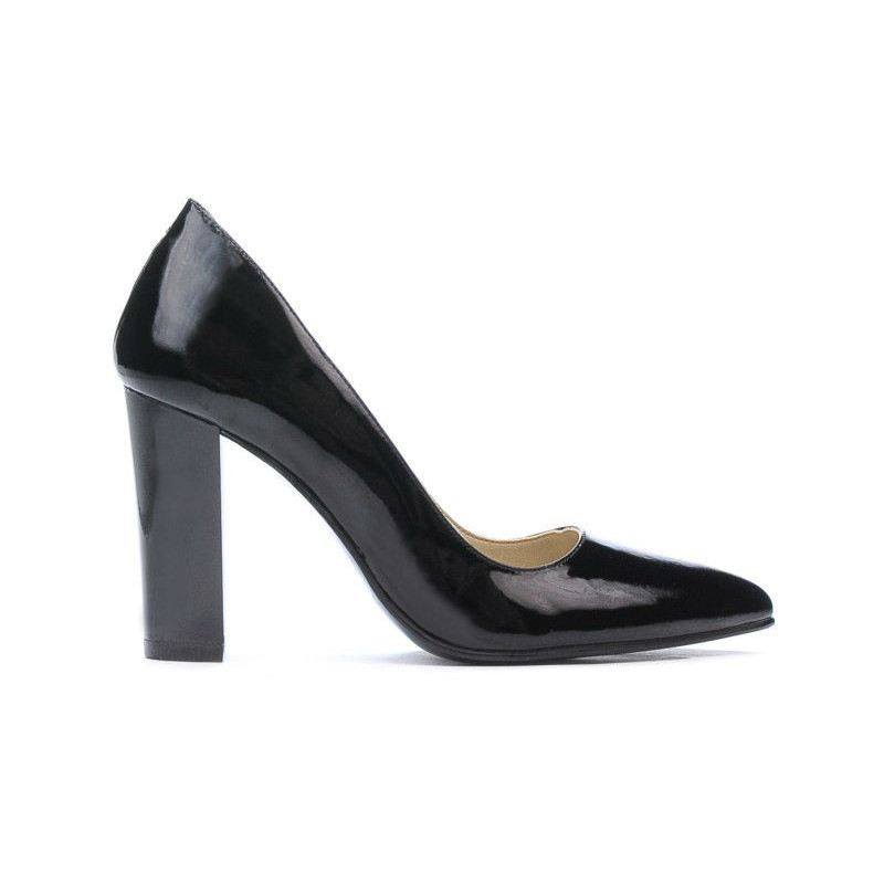 Elegante Damenschuhe 1261 Lack Schwarz