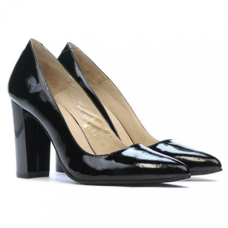 Elegante Damenschuhe 1261 Lack Schwarz