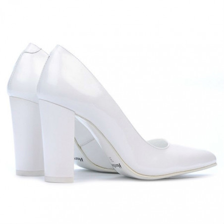 Elegante Damenschuhe 1261 Lack Weiß