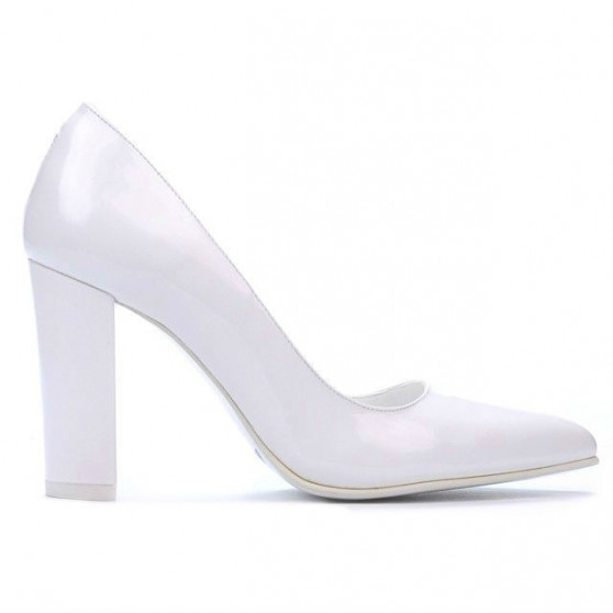 Elegante Damenschuhe 1261 Lack Weiß Elegante Damenschuhe 1261 Lack Weiß