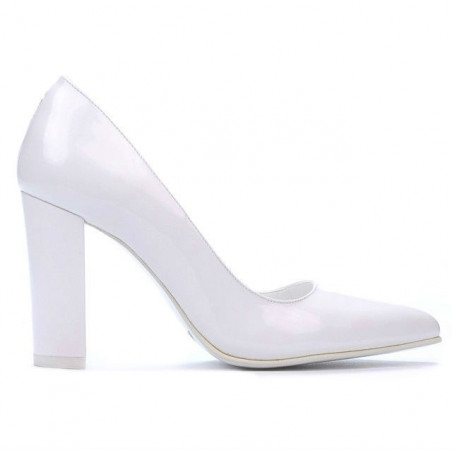 Elegante Damenschuhe 1261 Lack Weiß