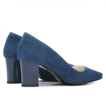 Elegante Damenschuhe 1253 Türkis Antilope