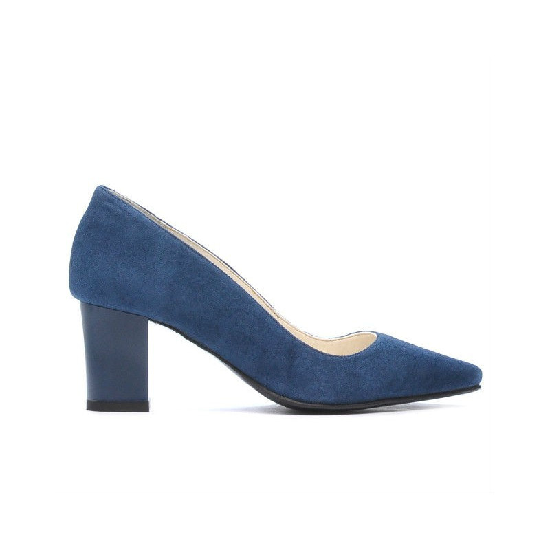 Elegante Damenschuhe 1253 Türkis Antilope