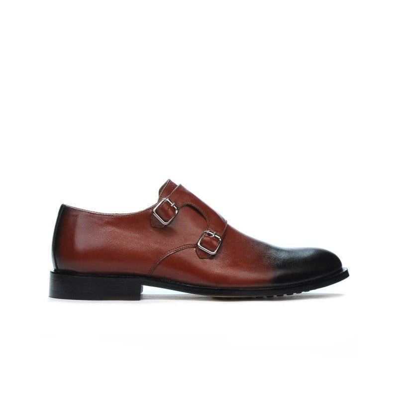 Elegante Herrenschuhe 840 a braun+schwarz
