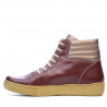Damenstiefeletten 3310 bordeaux kombiniert
