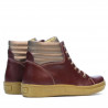 Damenstiefeletten 3310 bordeaux kombiniert