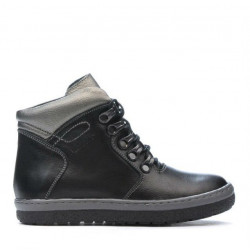 Kinderstiefel 3006 schwarz kombiniert