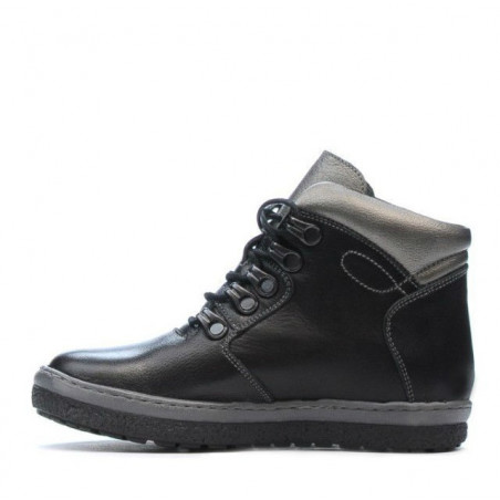 Kinderstiefel 3006 schwarz kombiniert