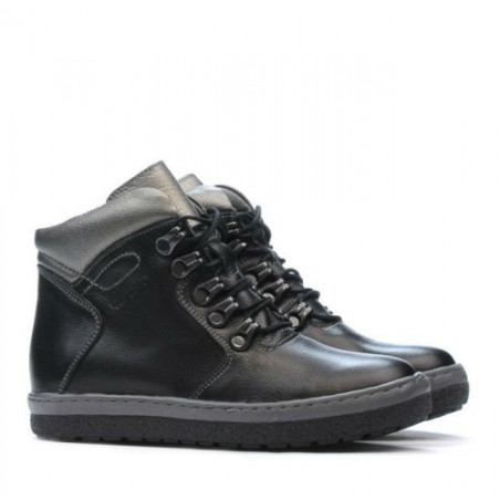 Kinderstiefel 3006 schwarz kombiniert