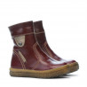 Kleinkinder-Stiefeletten 34c Bordeaux+Kupfer