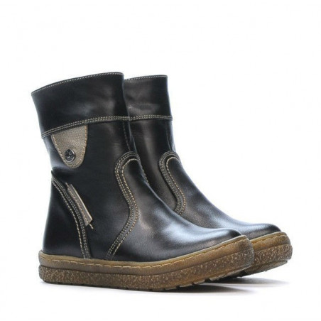 Kleinkinderstiefel 34c schwarz+kupfer