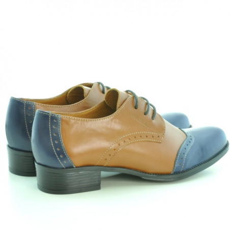 Damen Freizeitschuhe 691 Braun+Indigo