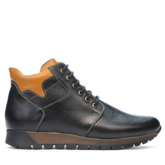 Herrenstiefel 495 schwarz+braun Herrenstiefel 495 schwarz+braun