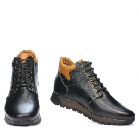 Herrenstiefel 495 schwarz+braun