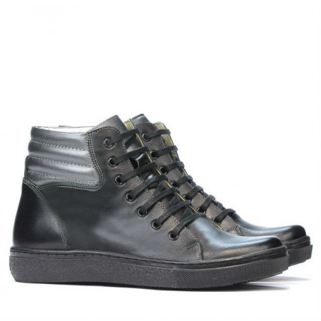 Damenstiefel 3310 schwarz kombiniert