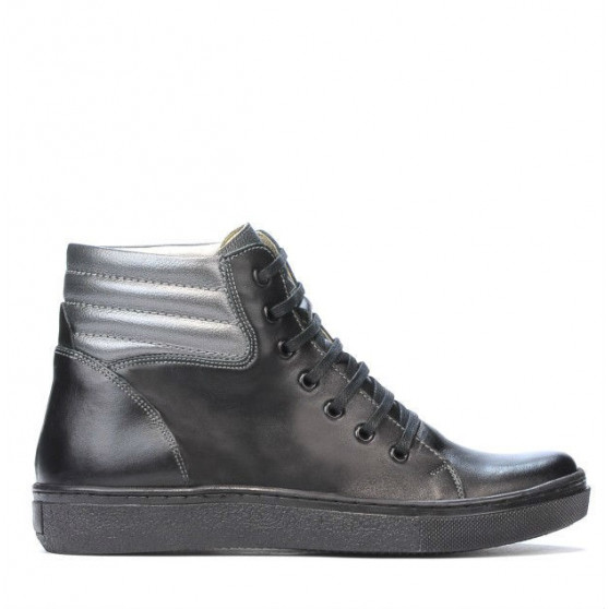 Damenstiefel 3310 schwarz kombiniert Damenstiefel 3310 schwarz kombiniert