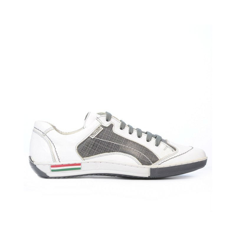 Jugendsportschuhe 307 Krepp weiß+grau