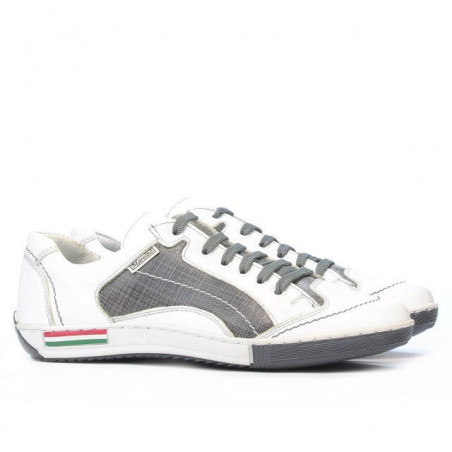 Jugendsportschuhe 307 Krepp weiß+grau
