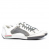 Jugendsportschuhe 307 Krepp weiß+grau