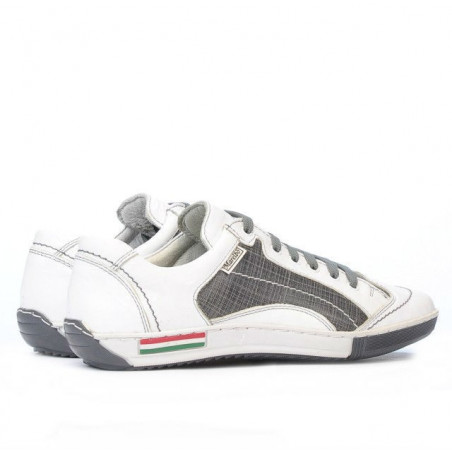 Jugendsportschuhe 307 Krepp weiß+grau