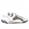 Jugendsportschuhe 307 Krepp weiß+grau