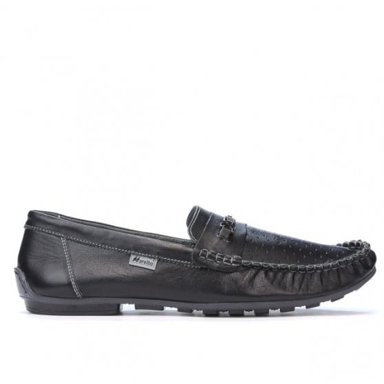 Herren Mokassins 737p Schwarz perforiert Herren Mokassins 737p Schwarz perforiert