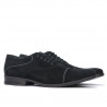 Herrenschuhe casual / elegant 738 schwarz Velours