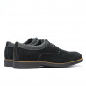 Herrenschuhe Casual 739 schwarzes Veloursleder