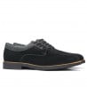 Herrenschuhe Casual 739 schwarzes Veloursleder